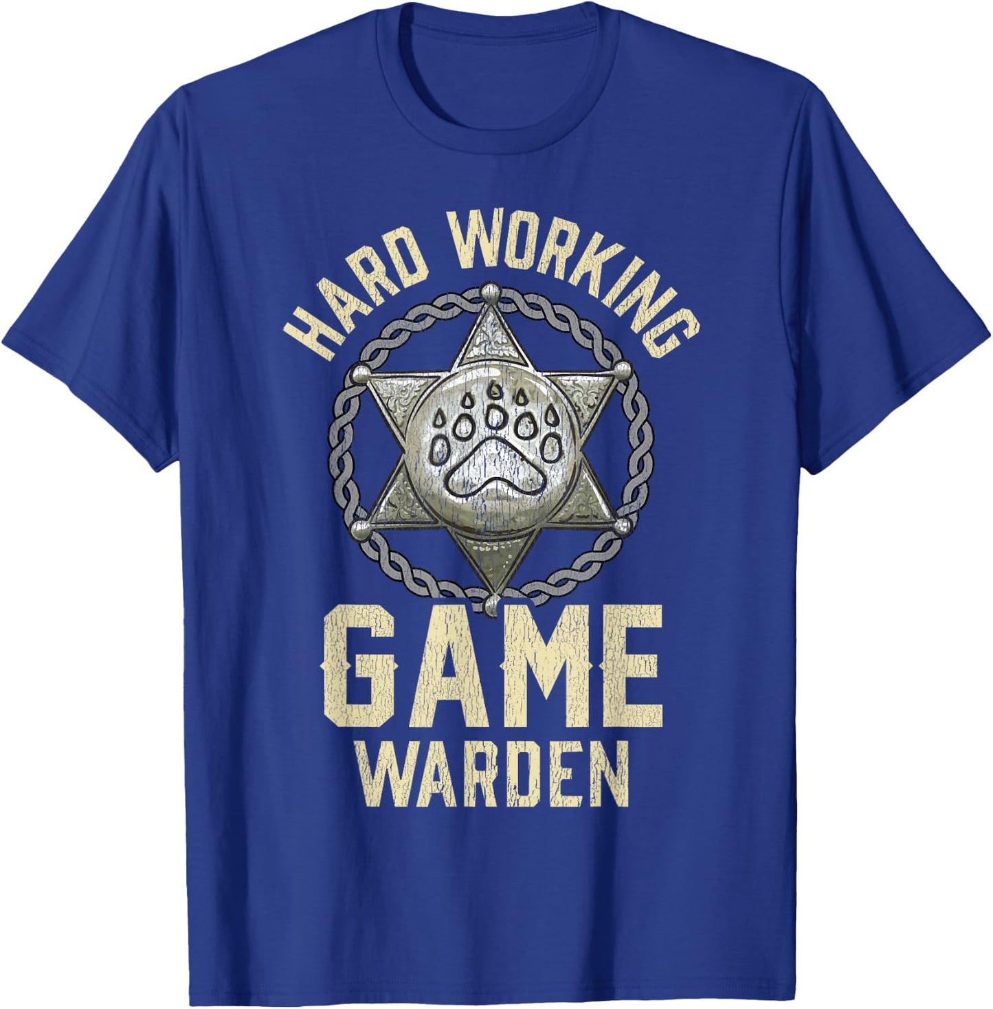 Game Warden Badge Fish Wildlife Game Warden T-Shirt - T-Shirt | Royal