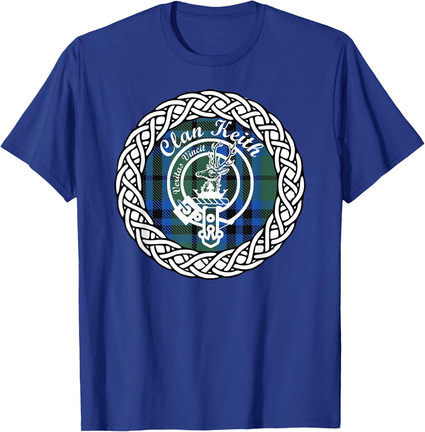Keith surname last name Scottish Clan tartan badge crest T-Shirt - T-Shirt | Royal