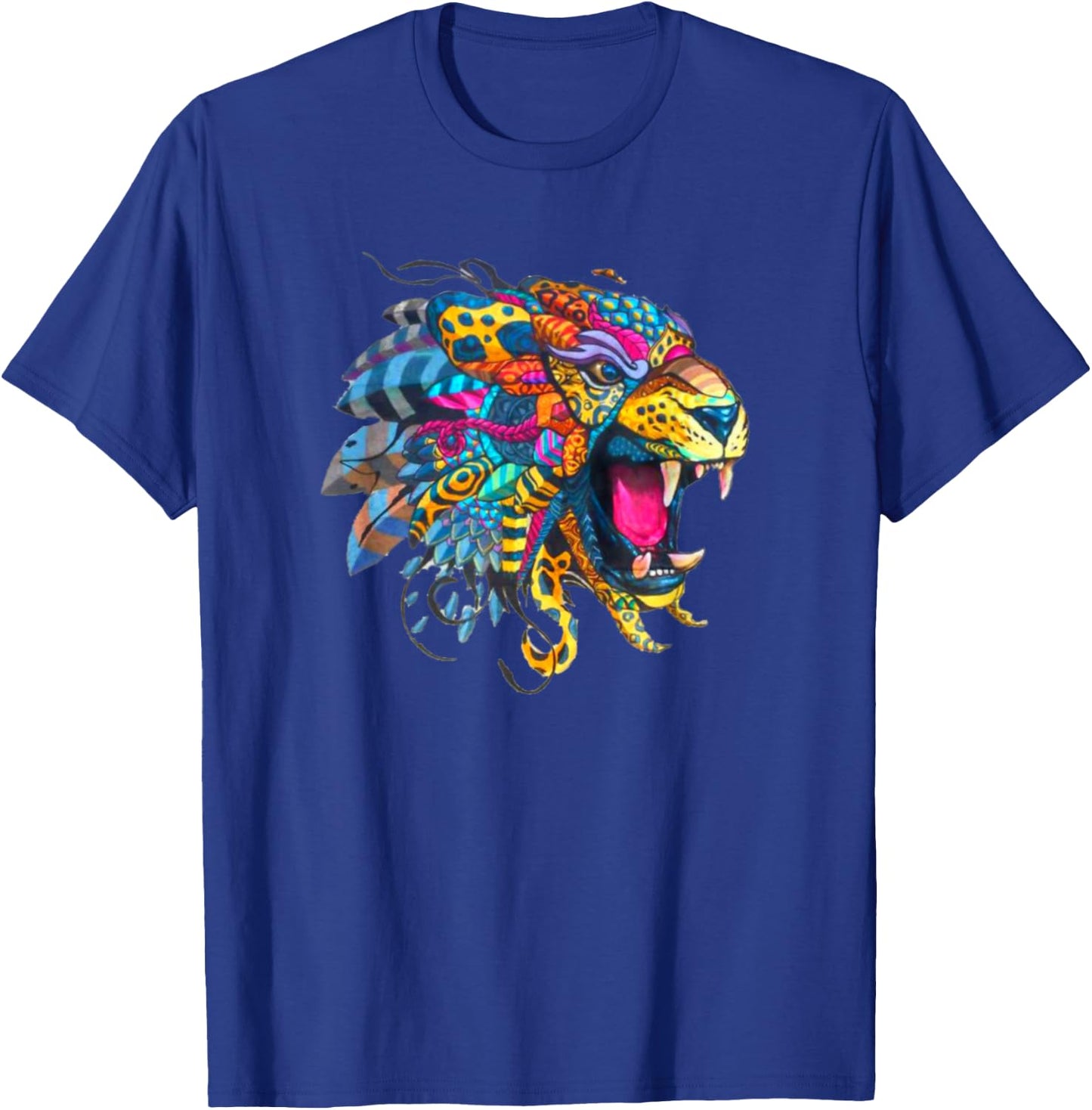 Colorful Tiger Alebrije T-Shirt - T-Shirt | Royal