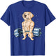 Labrador Weightlifting Funny Deadlift Men Fitness Gym Gifts T-Shirt - T-Shirt | Royal