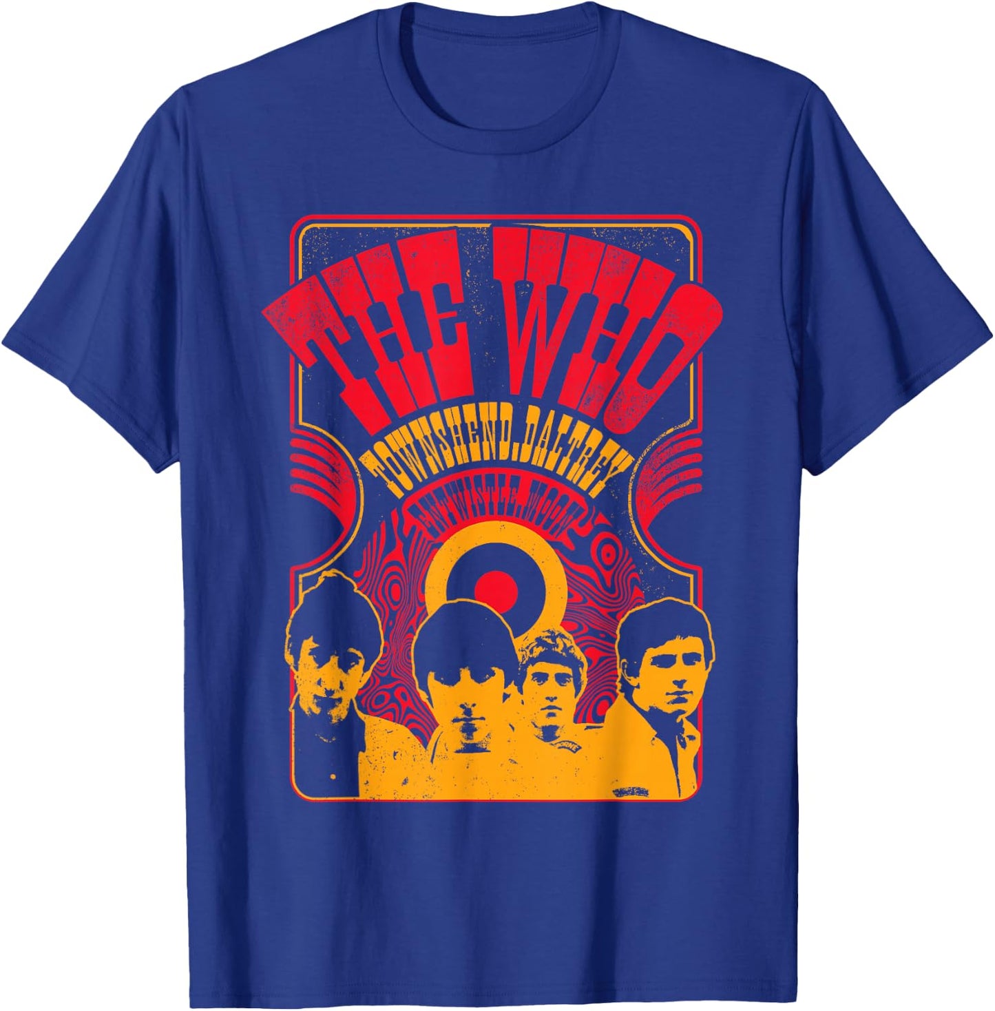 The Who Official Psych Panel Retro T-Shirt - T-Shirt | Royal