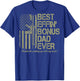 (On Back) Best Effin' Bonus Dad Ever Step Dad Father's Day T-Shirt - T-Shirt | Royal