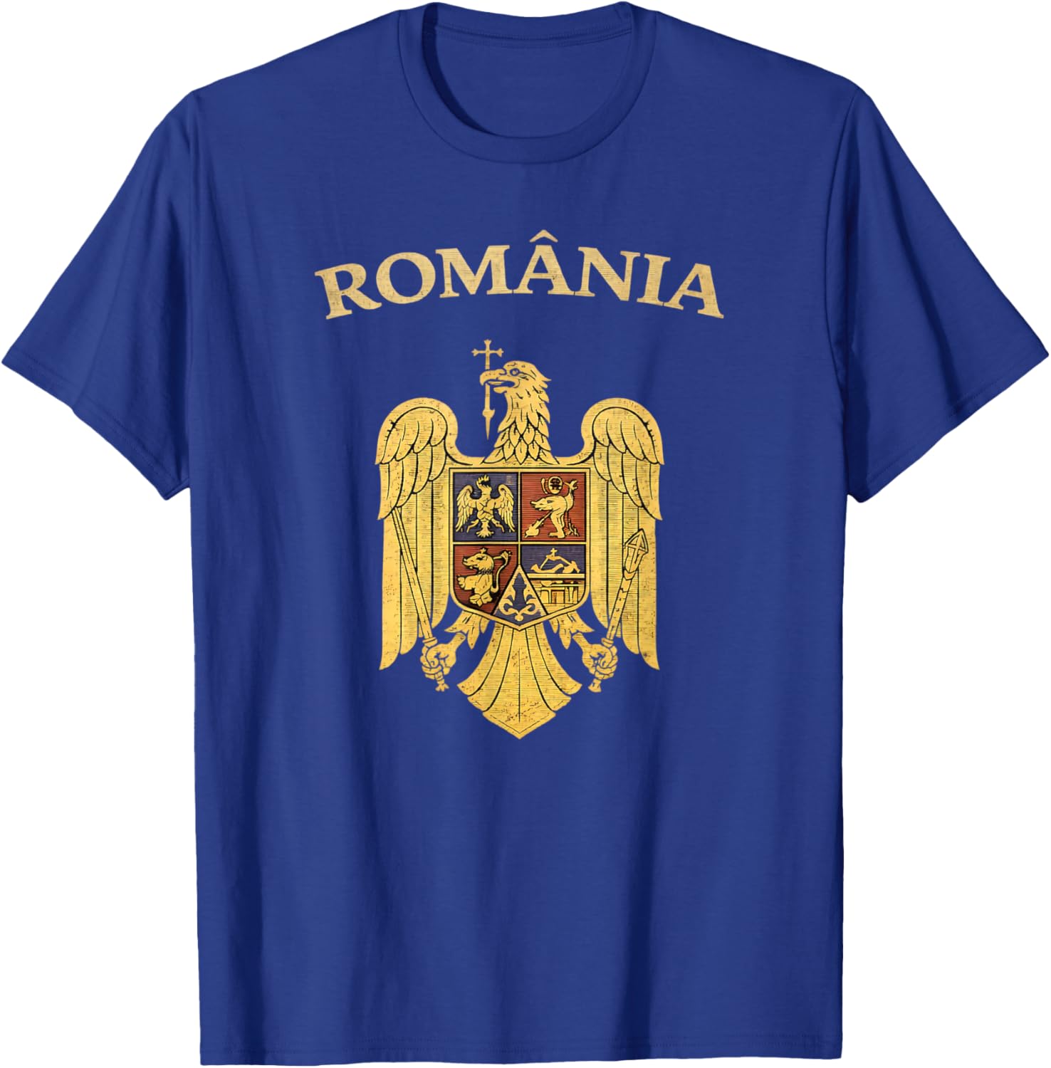 Romania Vintage Eagle Heritage Romanian Pride T-Shirt - T-Shirt | Royal