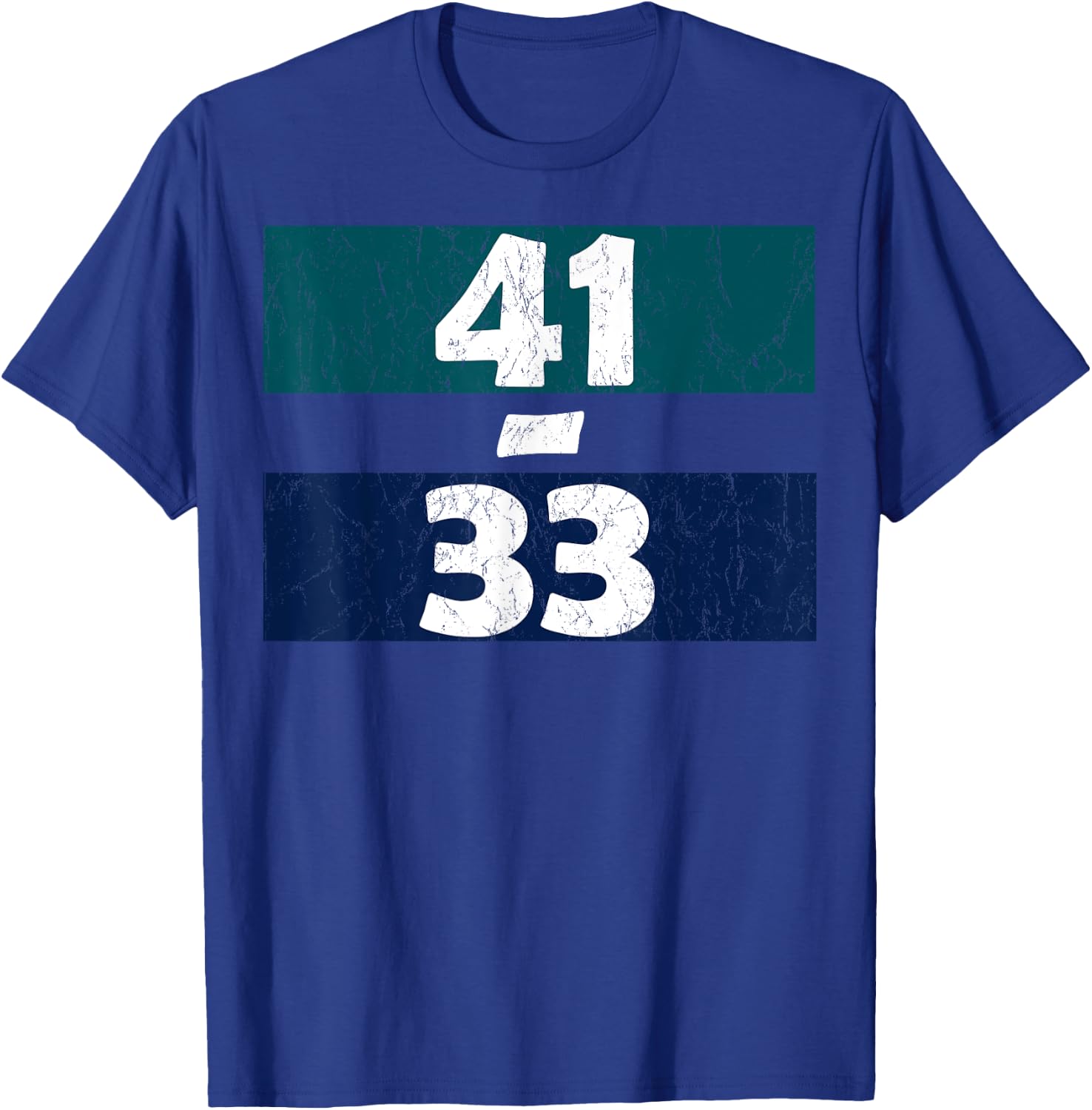 41 - 33 Shirt Winner 41-33 T-Shirt - T-Shirt | Royal