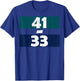 41 - 33 Shirt Winner 41-33 T-Shirt - T-Shirt | Royal