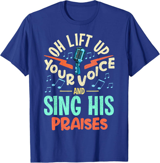Christian Music Quote Inspirational Choir Singer or Director T-Shirt - T-Shirt | Royal