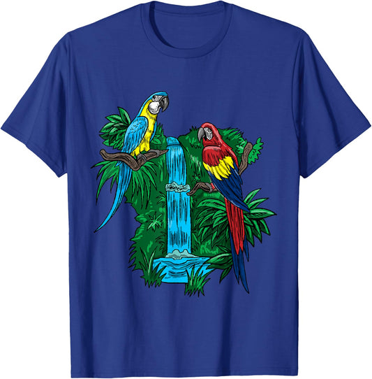 Parrot Funny Tropical Bird Cool Jungle Animal Gift T-Shirt - T-Shirt | Royal