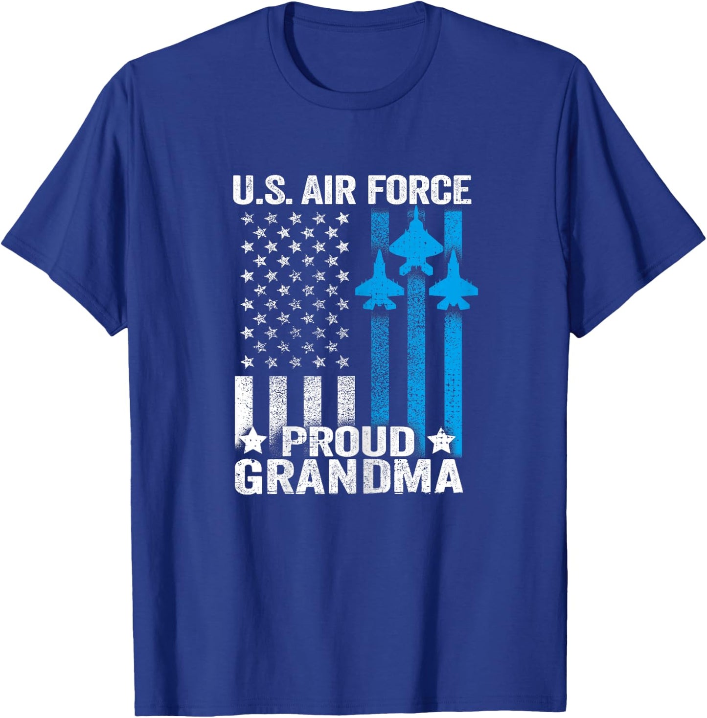 Proud Grandma US Air Force T Shirt - USAF Shirt T-Shirt - T-Shirt | Royal