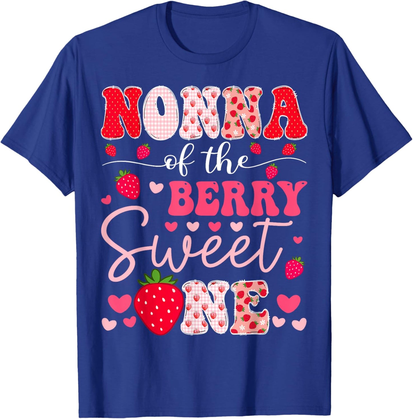 Nonna Of The Berry Sweet One Strawberry 1St Birthday T-Shirt - T-Shirt | Royal