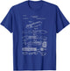 Pocket Knife Collector Vintage Patent Art T-Shirt - T-Shirt | Royal