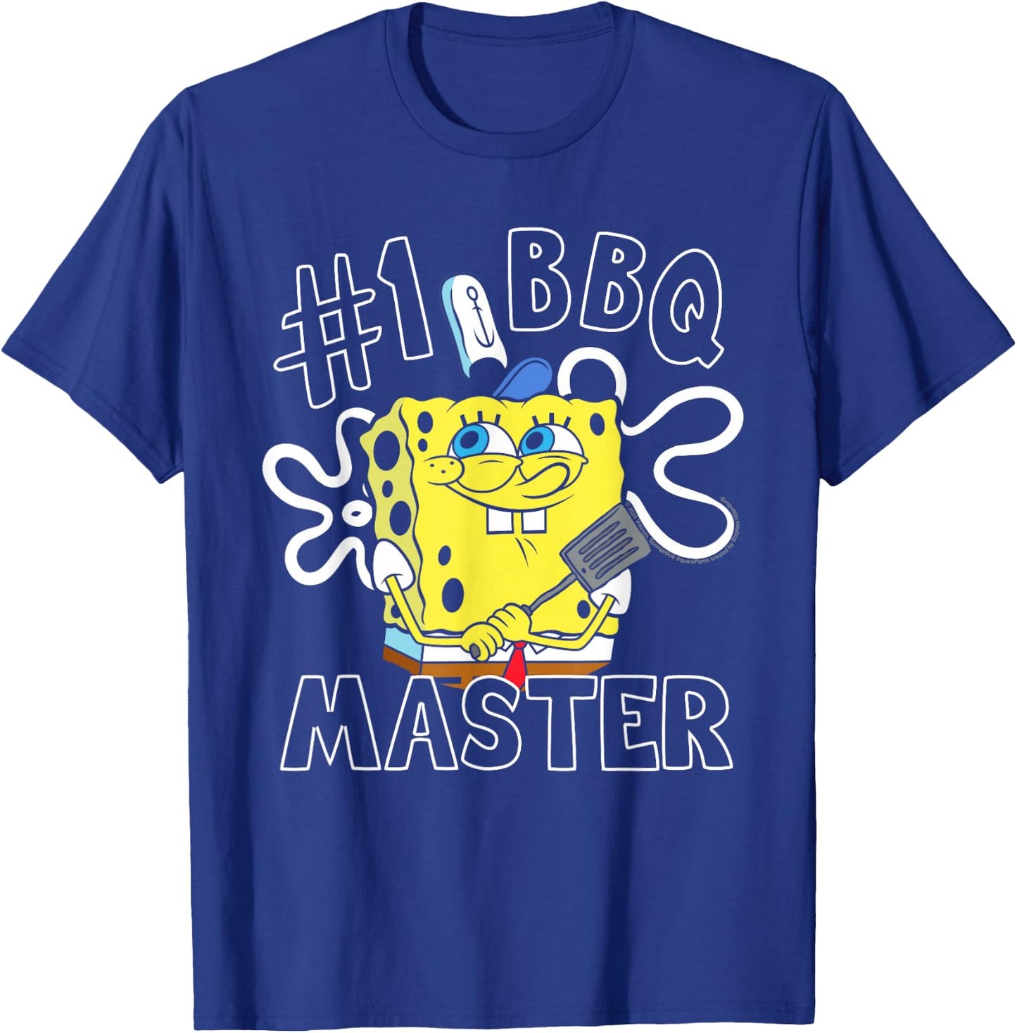 Spongebob Squarepants Father's Day BBQ Dad T-Shirt - T-Shirt | Royal