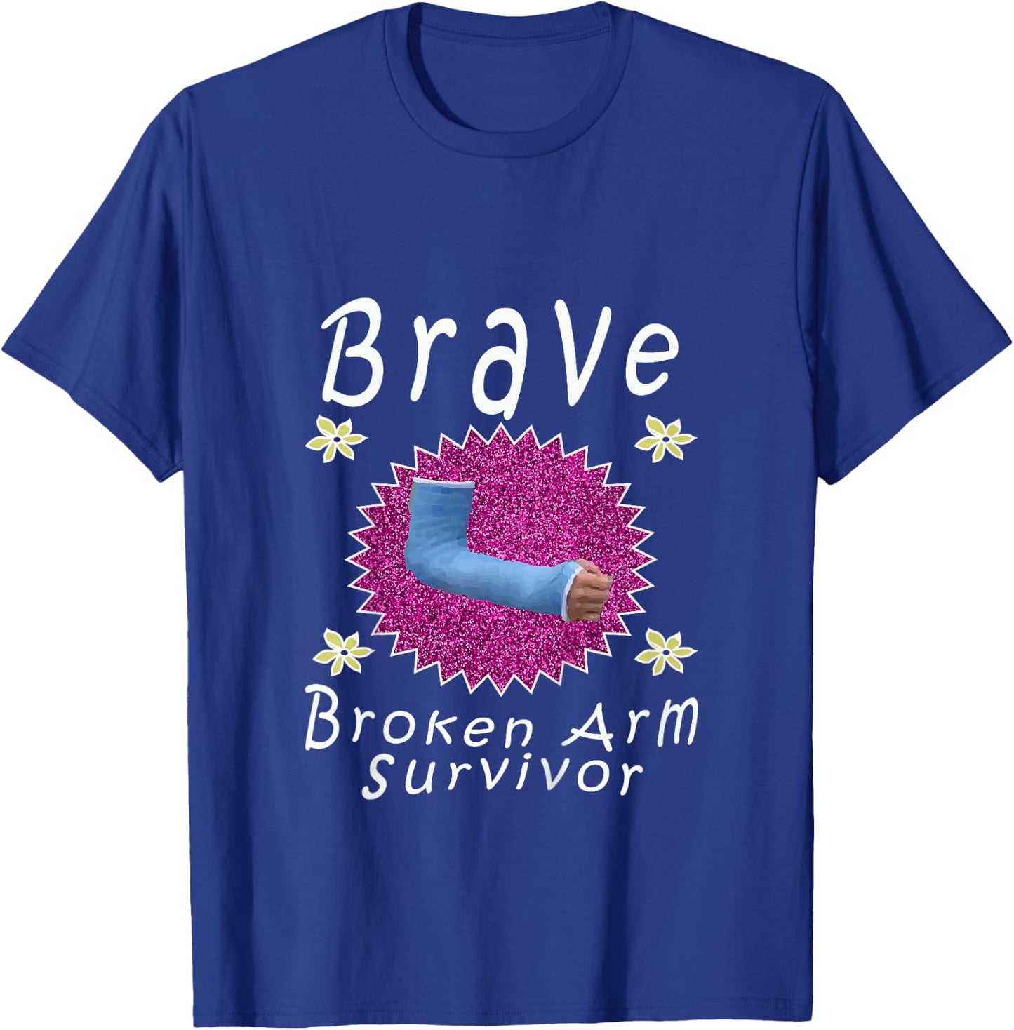 Top Best Girls Brave Broken Arm Survivor Gift T-Shirt - T-Shirt | Royal