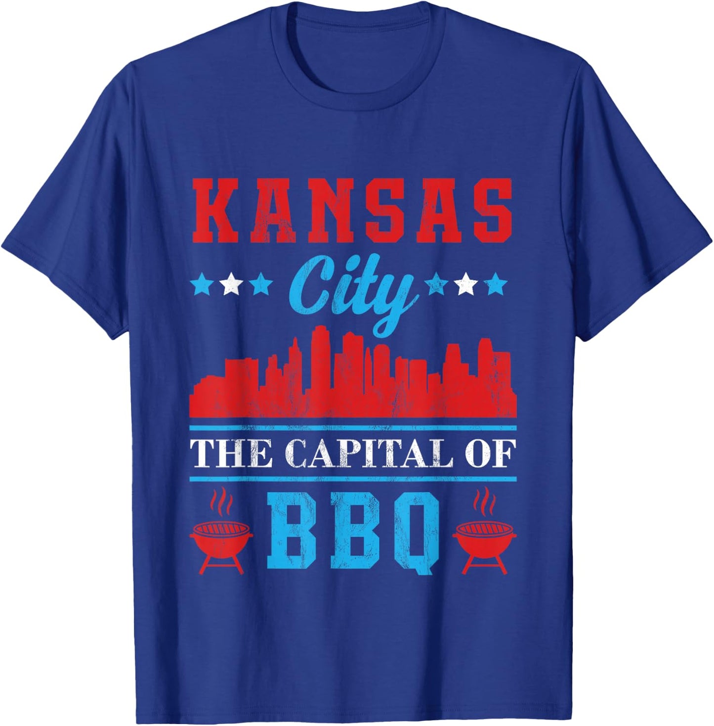 Kansas City The Capital of BBQ T-Shirt - T-Shirt | Royal