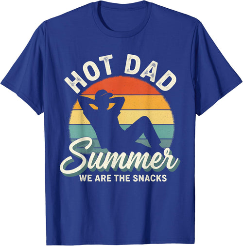 Hot Dad Summer We are The Snacks Funny Beach Vacation Design