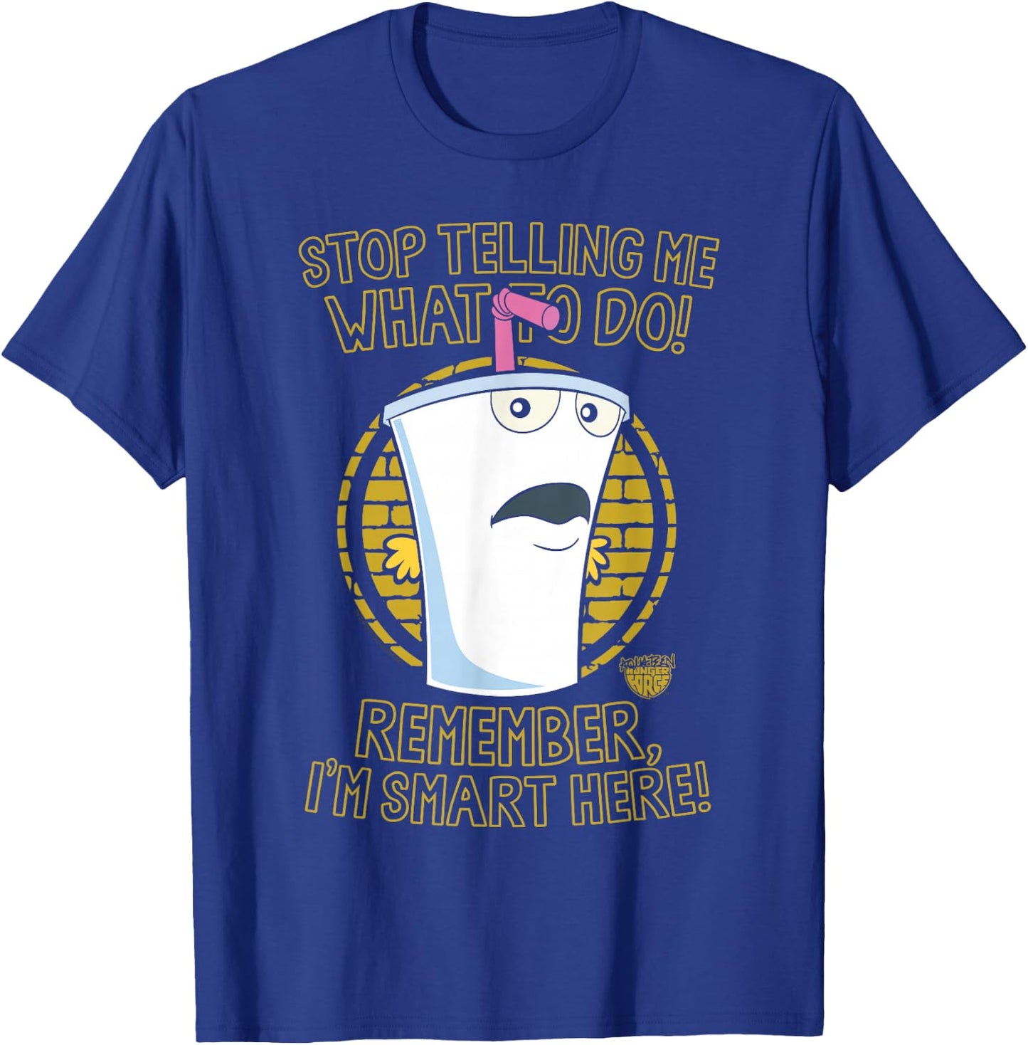 Aqua Teen Hunger Force Stop Small T-Shirt - T-Shirt | Royal