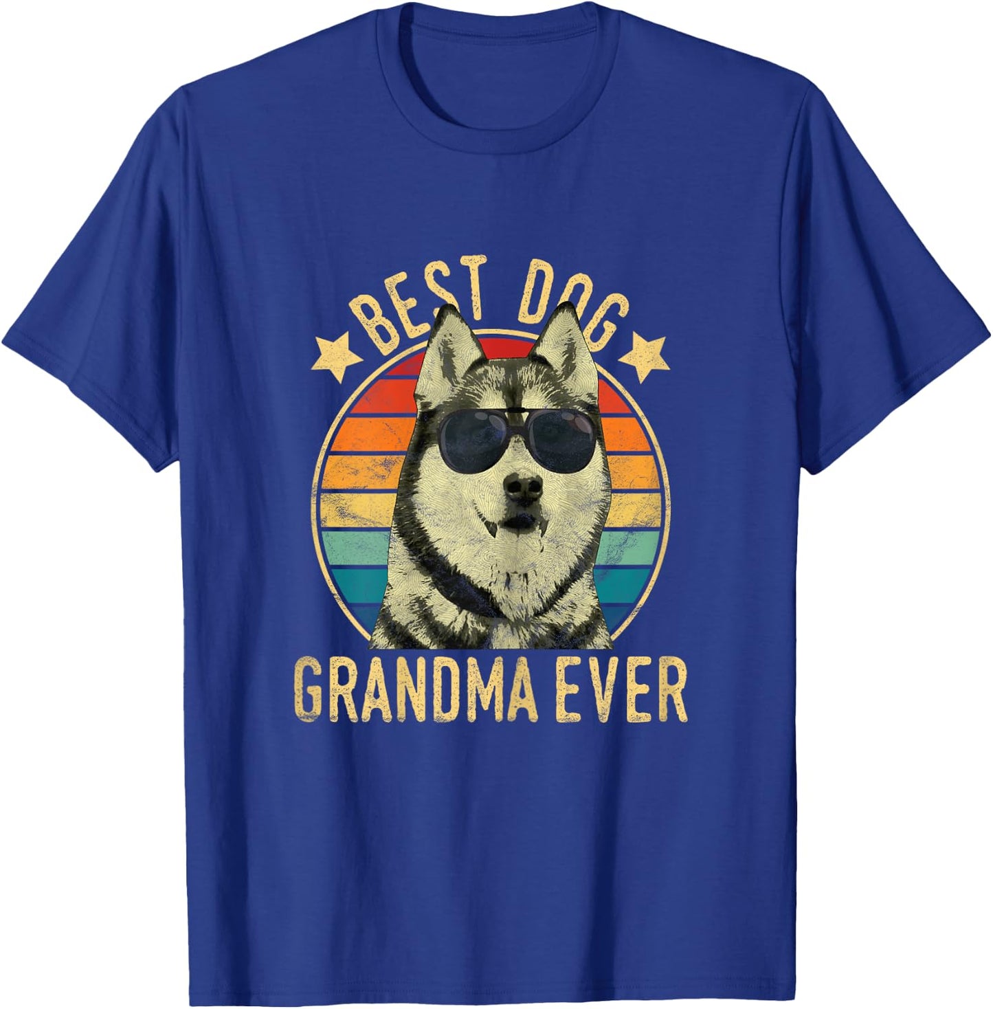 Best Dog Grandma Ever Siberian Husky Mother's Day Women T-Shirt - T-Shirt | Royal