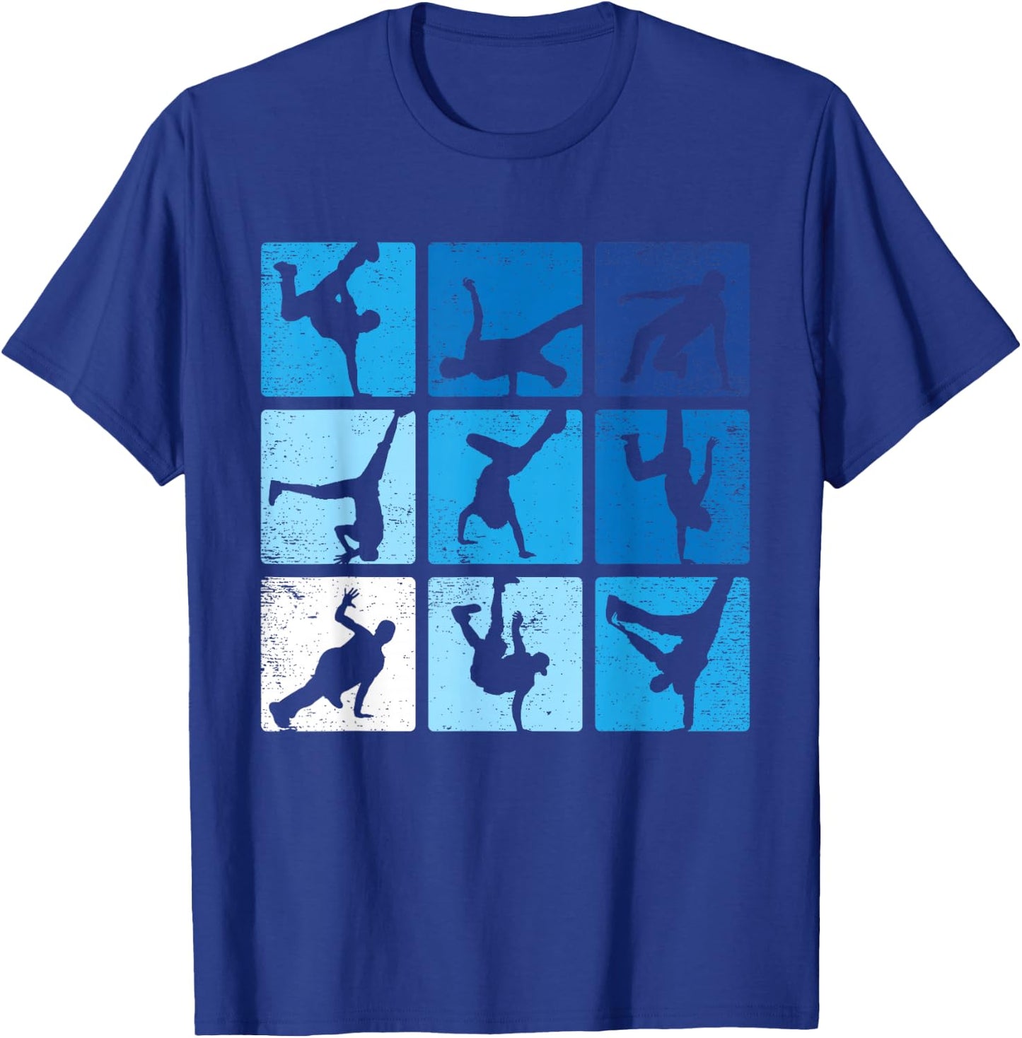Hip Hop Break dance poses Retro Vintage Gift T-Shirt - T-Shirt | Royal
