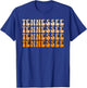 Retro TN Orange Print Varsity Tennessee T-Shirt - T-Shirt | Royal