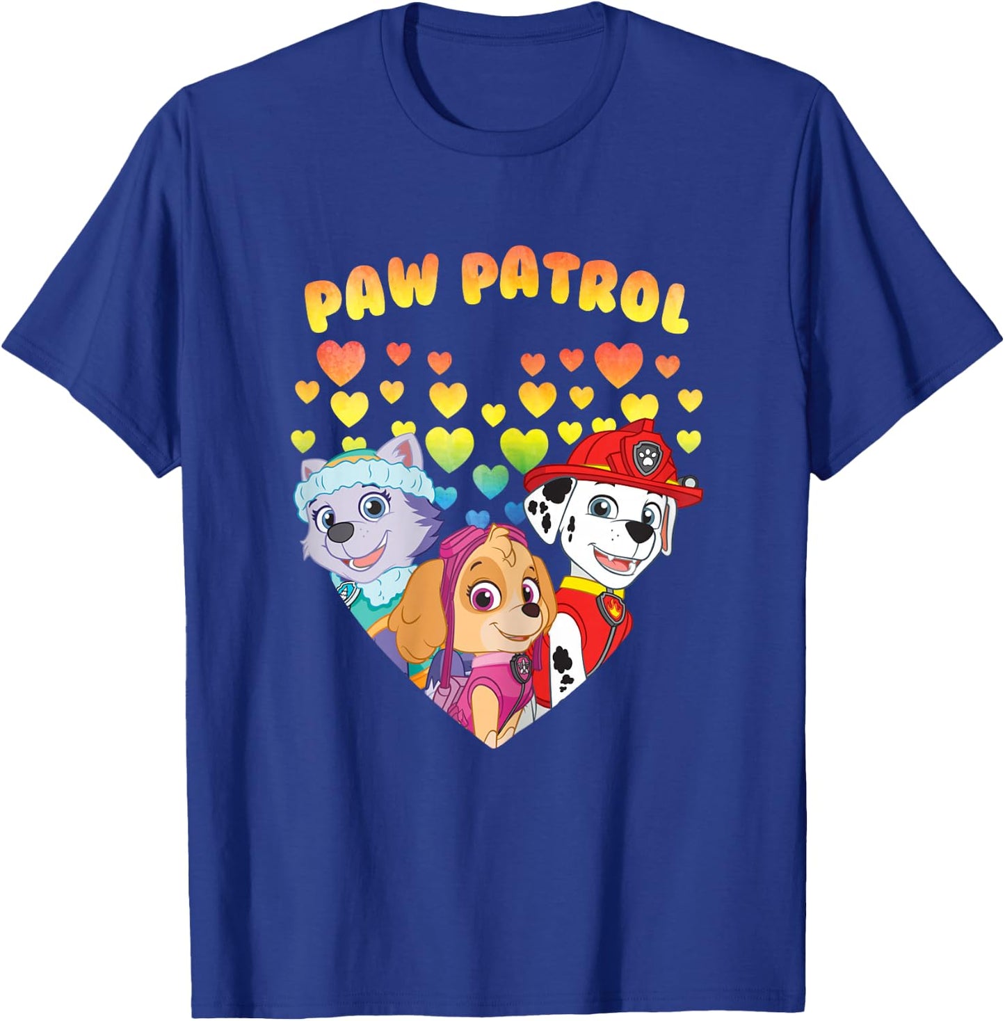 PAW Patrol Hearts Group T-Shirt - T-Shirt | Royal