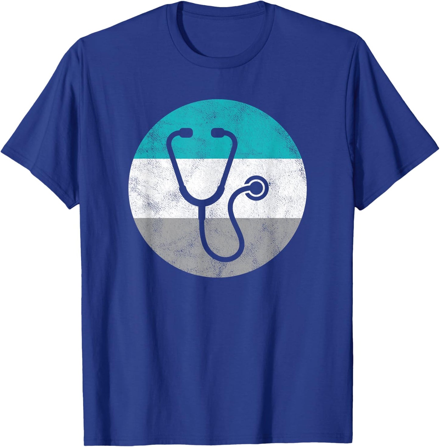 Stethoscope Retro Doctor Gift Women Boys & Girls T-Shirt - T-Shirt | Royal