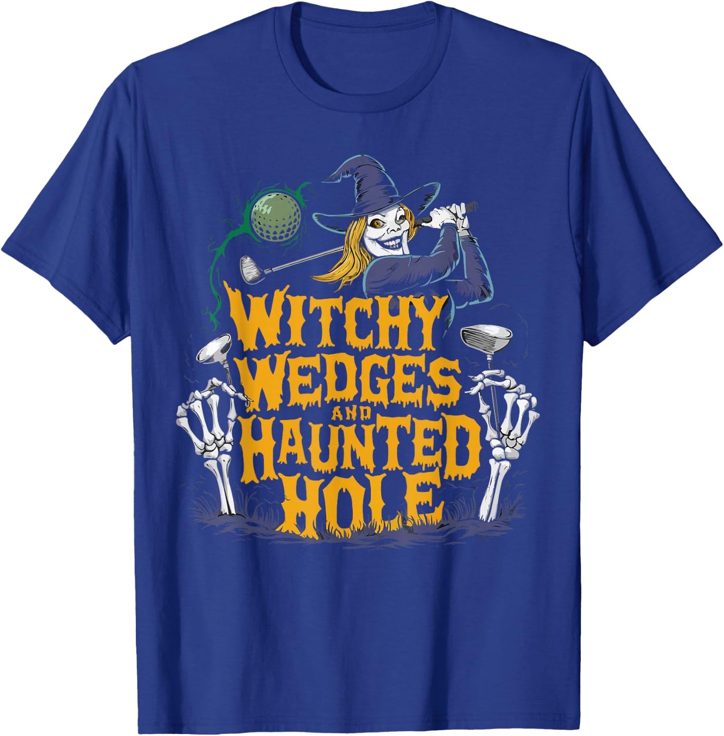 Golf Halloween Spooky Golf Player GolferTrick Or Treat T-Shirt - T-Shirt | Royal