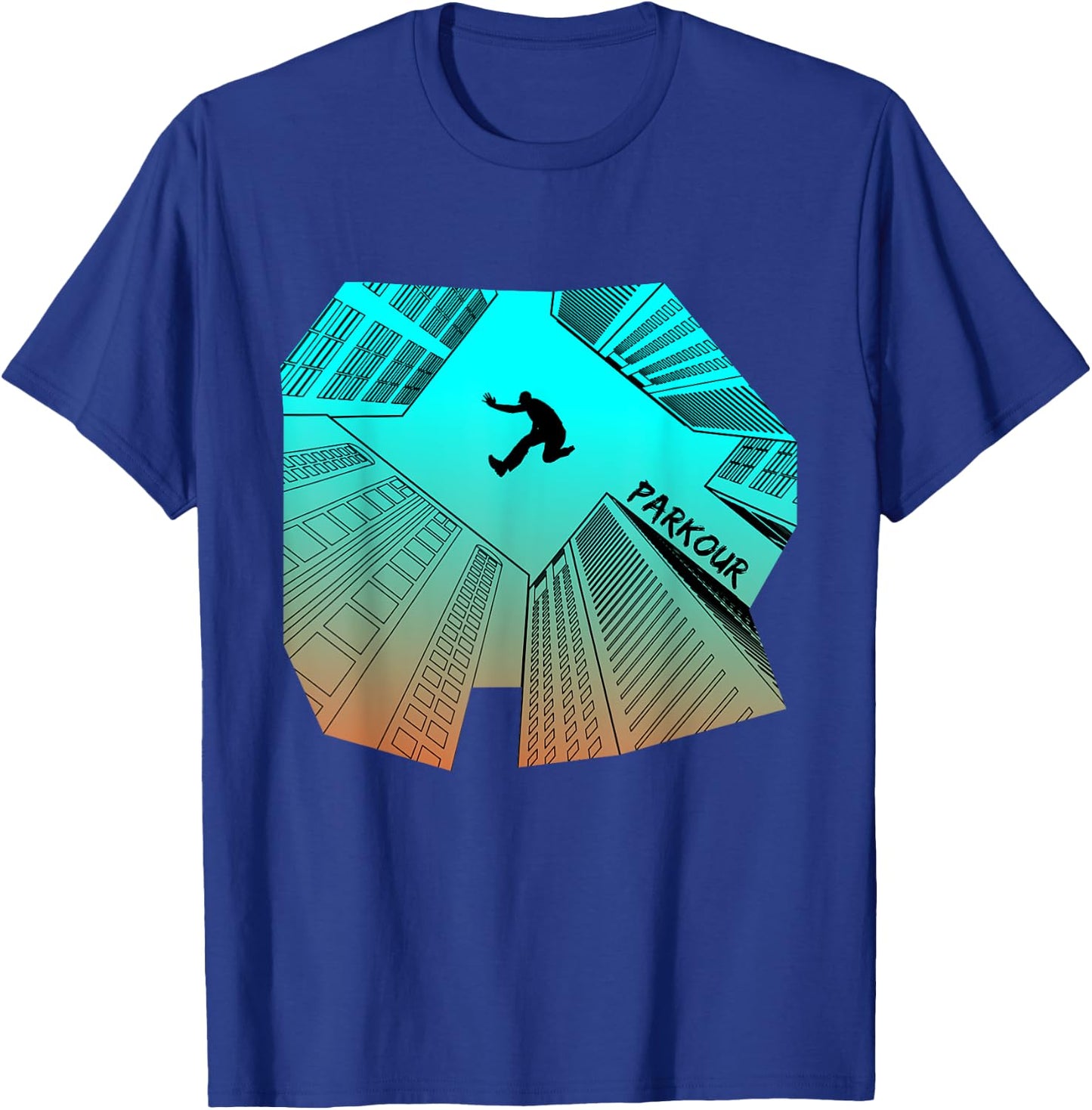Parkour City Ninja Free Running Gift T-Shirt - T-Shirt | Royal
