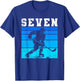7th Birthday Ice Hockey Boys Seven Hockey Birthday Party T-Shirt - T-Shirt | Royal
