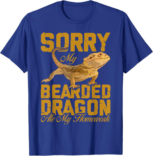 My Bearded Dragon Ate My Homework Bearded Dragon Boys T-Shirt - T-Shirt | Royal