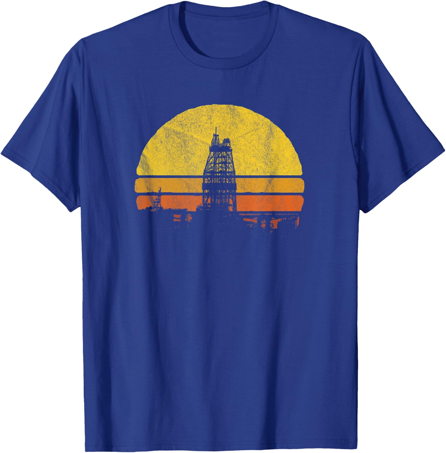 Oil Rig Worker T Shirt Oilfield Man Workers Gift American T-Shirt - T-Shirt | Royal