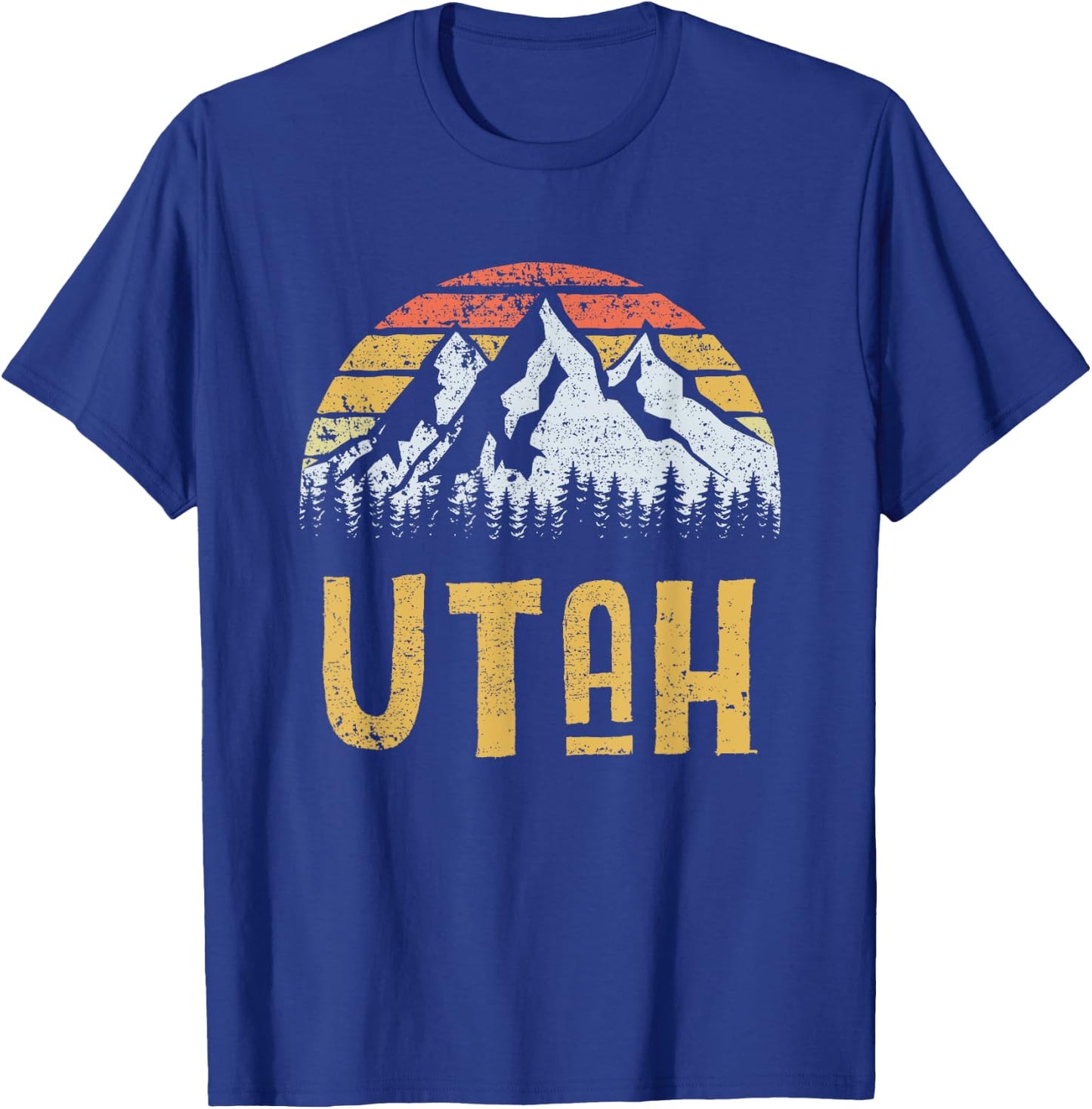 Vintage Retro UT Utah U.S. Mountain State T-Shirt - T-Shirt | Royal