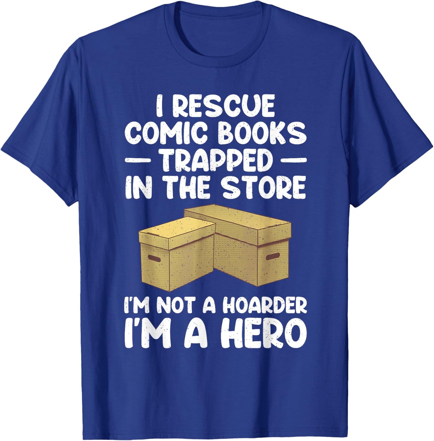 Cool Comic Book Design Women Comic Book Collector T-Shirt - T-Shirt | Royal