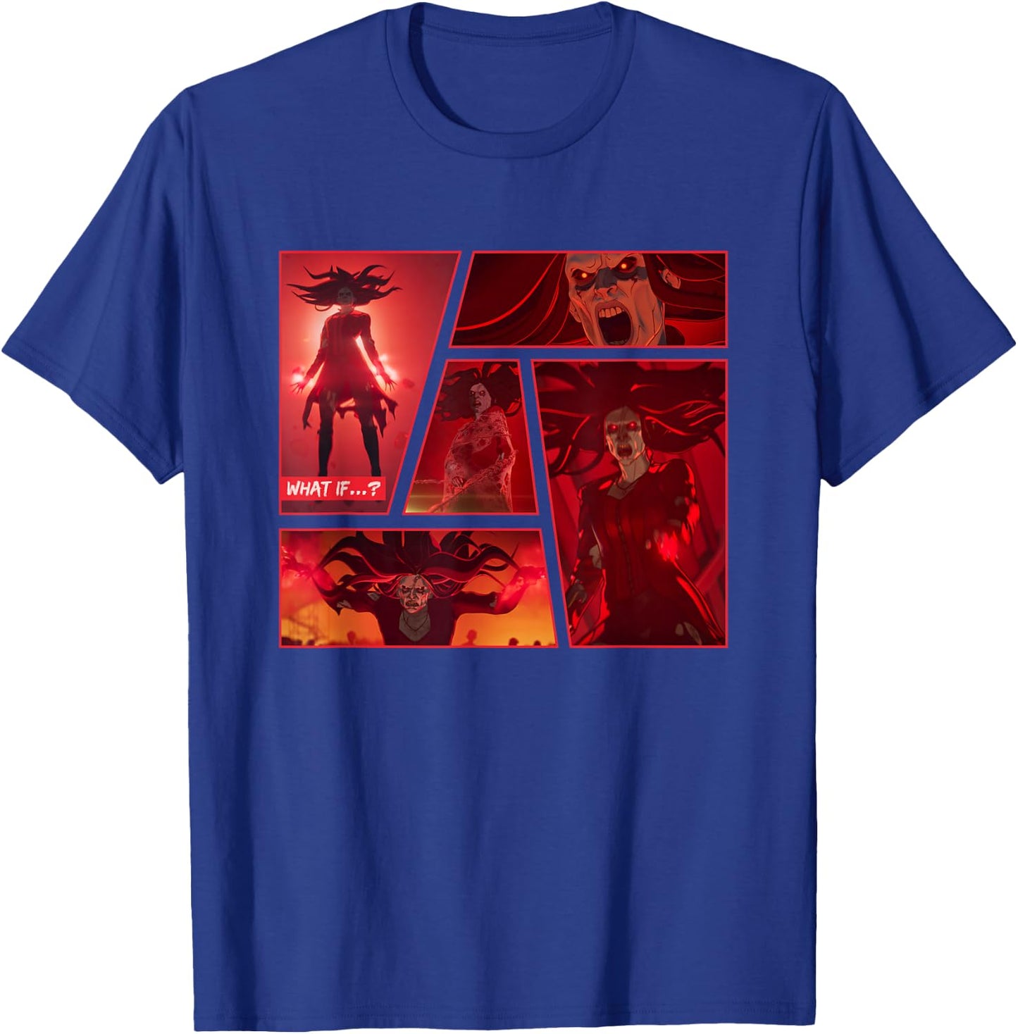 Marvel What IF...? Zombie Wanda Maximoff Panel T-Shirt - T-Shirt | Royal