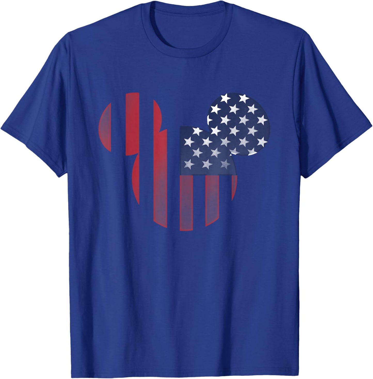 Disney Mickey Mouse Americana Ears Shape T-Shirt - T-Shirt | Royal