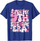 Kids In My 9th Birthday Era Girl 9 Year Old Coquette Bow T-Shirt - T-Shirt | Royal
