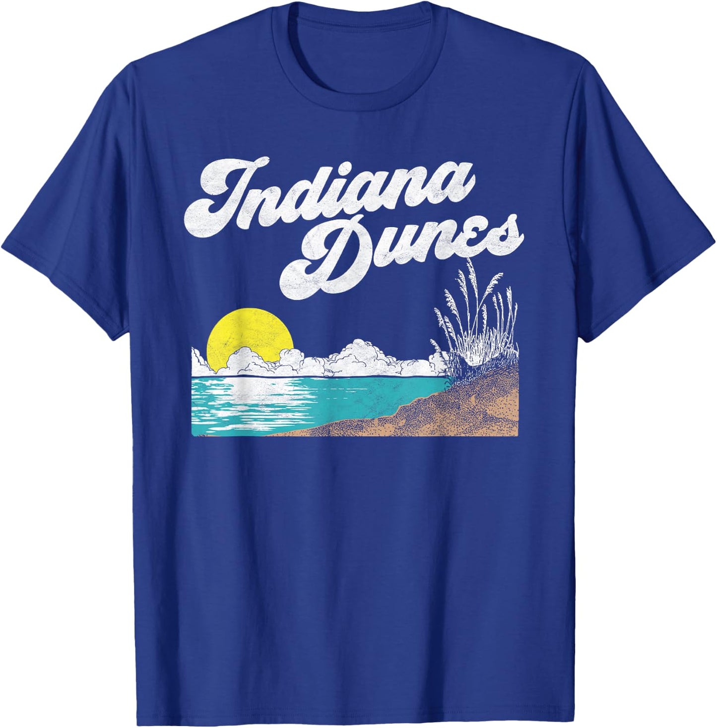Indiana Dunes National Park Retro Vintage 80's T-Shirt - T-Shirt | Royal