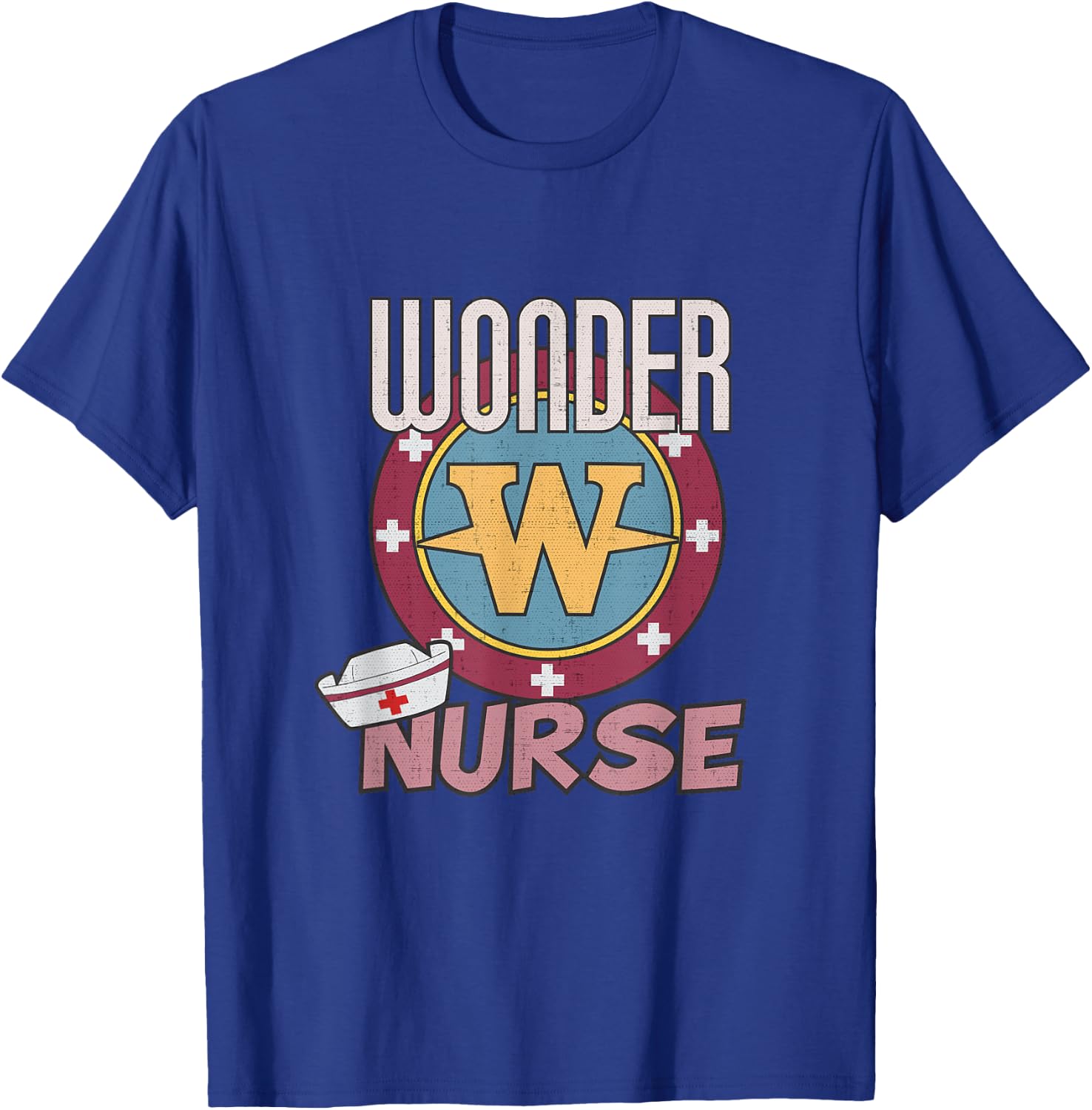 Wonder Nurse for the Super Nurse, RN, ER, LVN, Caregiver T-Shirt - T-Shirt | Royal