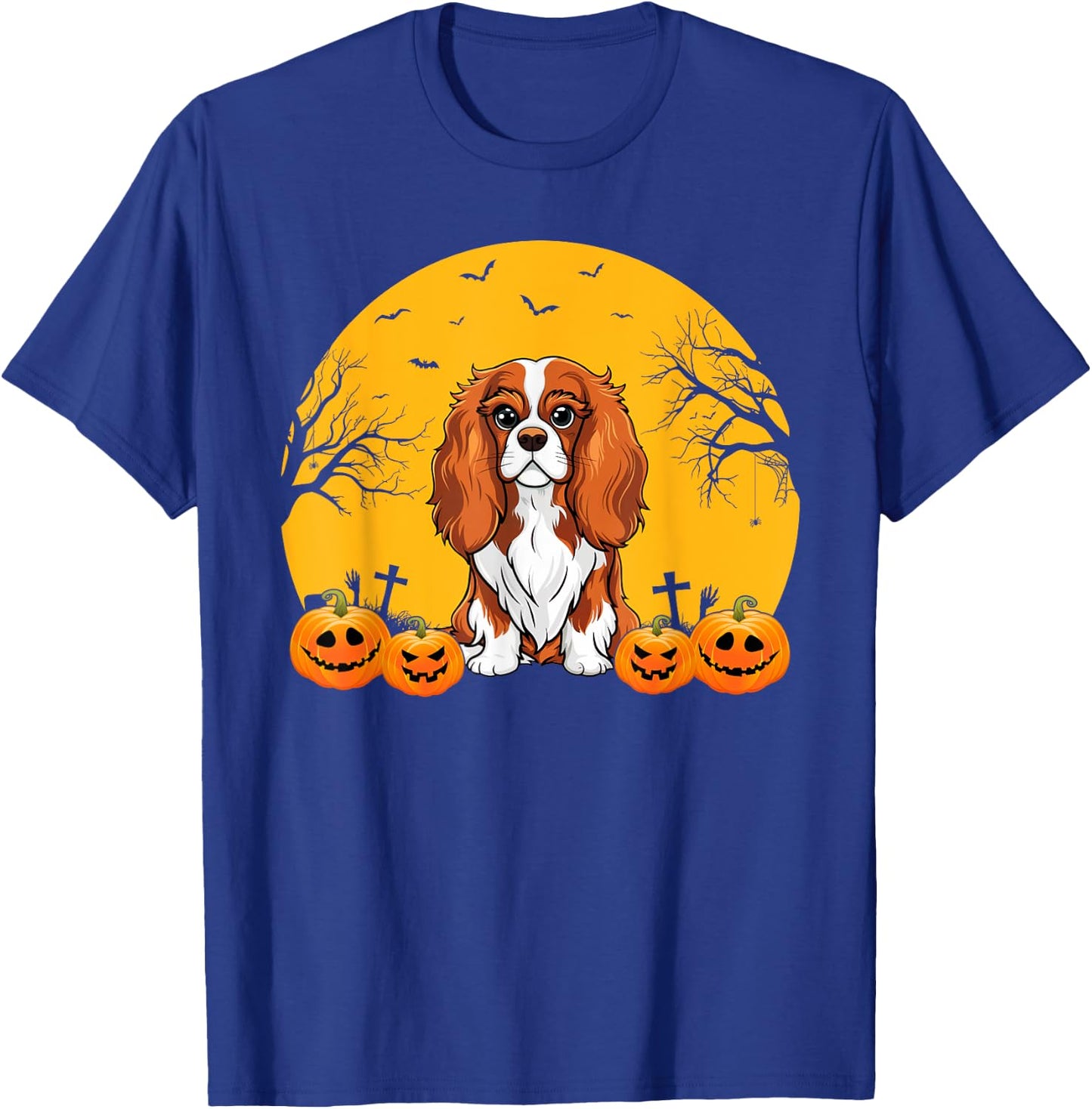 Cavalier King Charles Spaniel Dog Matching Halloween Costume Women Kids T-Shirt - T-Shirt | Royal