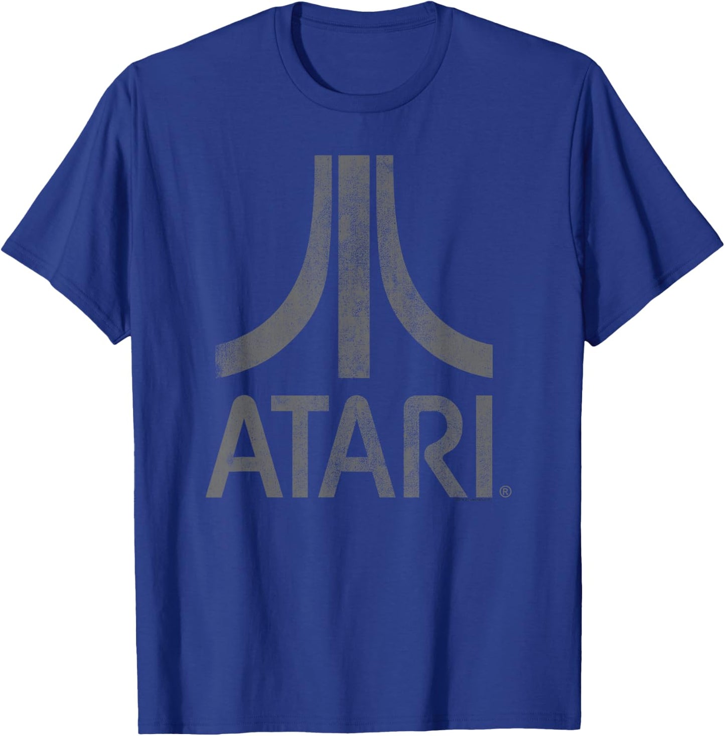 ATARI Distressed Mt. Fuji Iconic Game Logo T-Shirt - T-Shirt | Royal