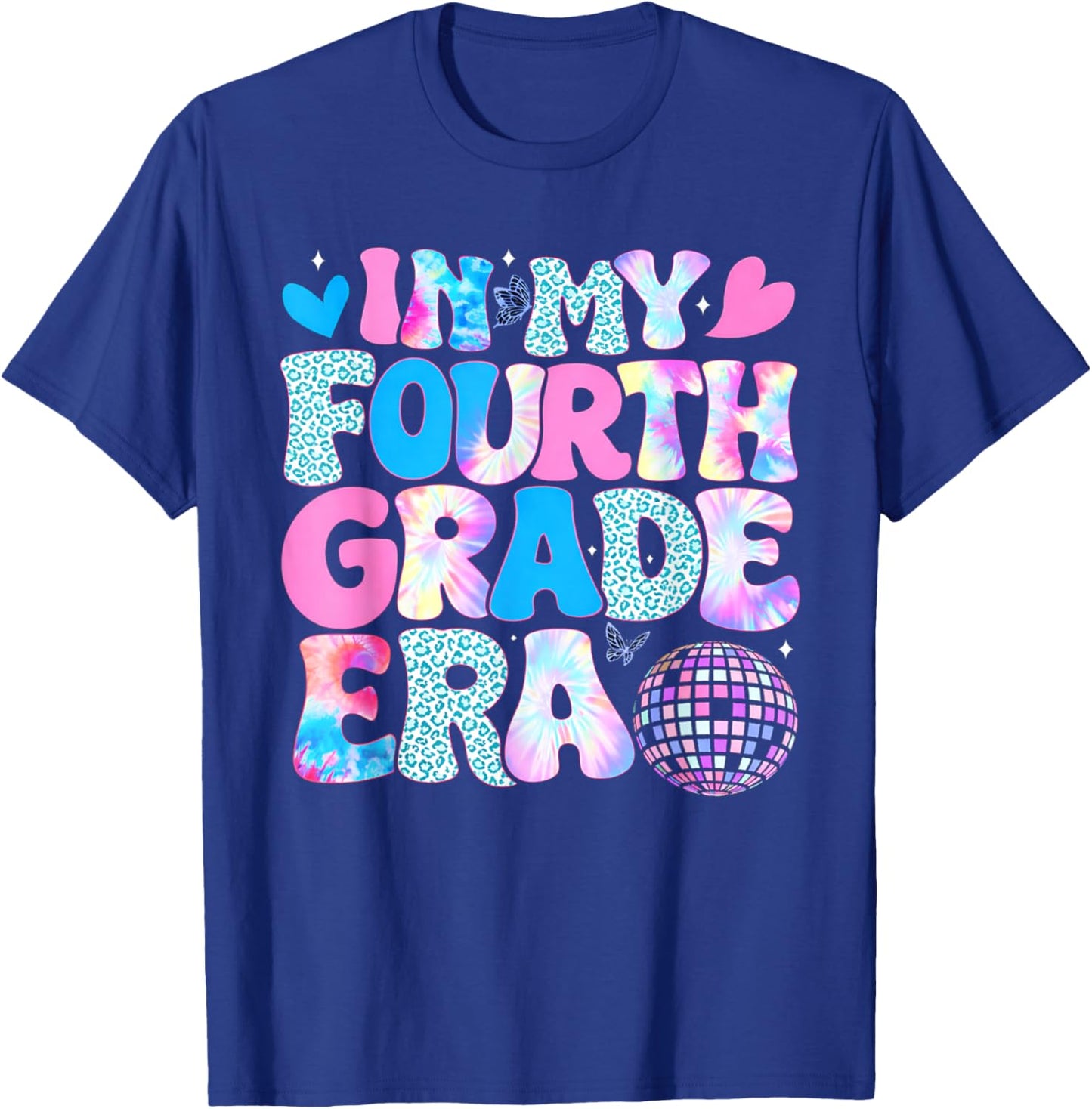 in My Fourth Grade Era 4th Grade Teacher Student Boy Girl T-Shirt - T-Shirt | Royal