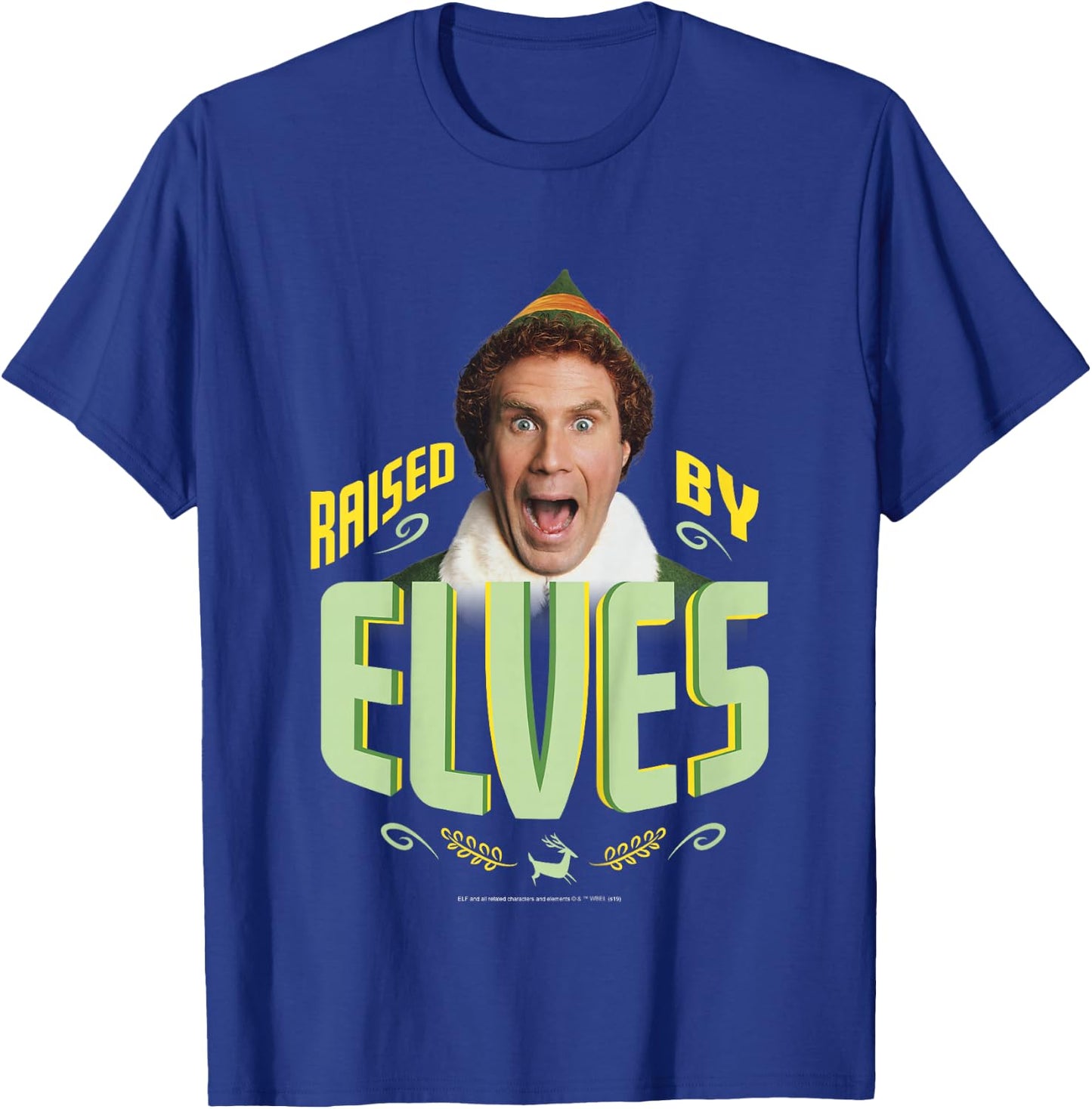 Kids Elf Buddy Raised By Elves Screaming Portrait T-Shirt - T-Shirt | Royal