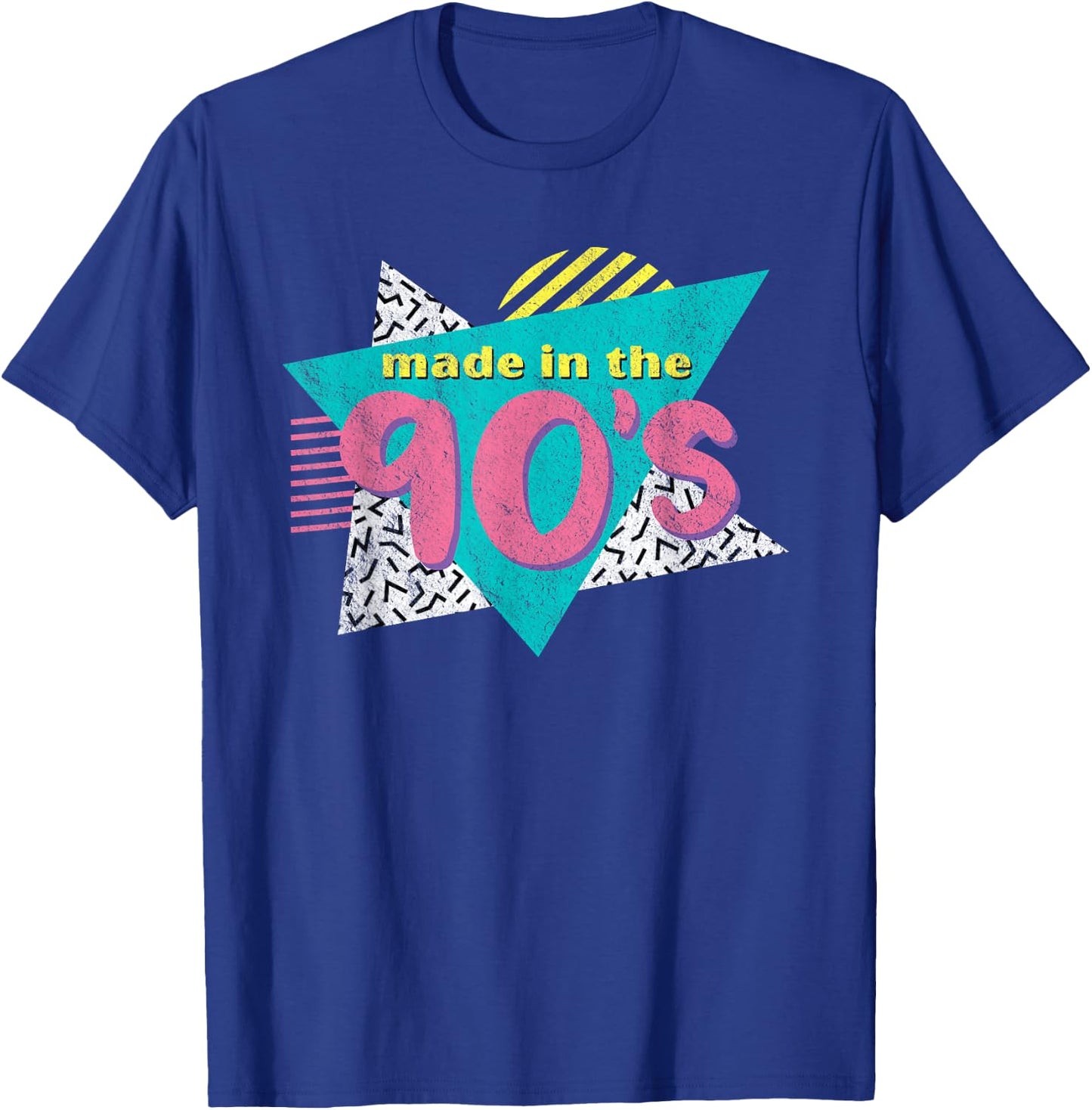 Made in The 90's Retro Vintage 1990's Birthday Gift T-Shirt - T-Shirt | Royal