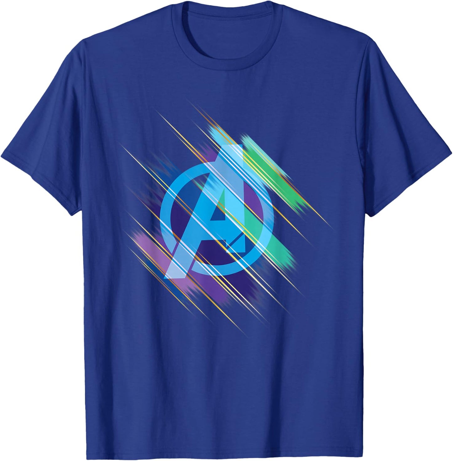 Marvel Avengers: Endgame Logo Blurred Ink T-Shirt - T-Shirt | Royal