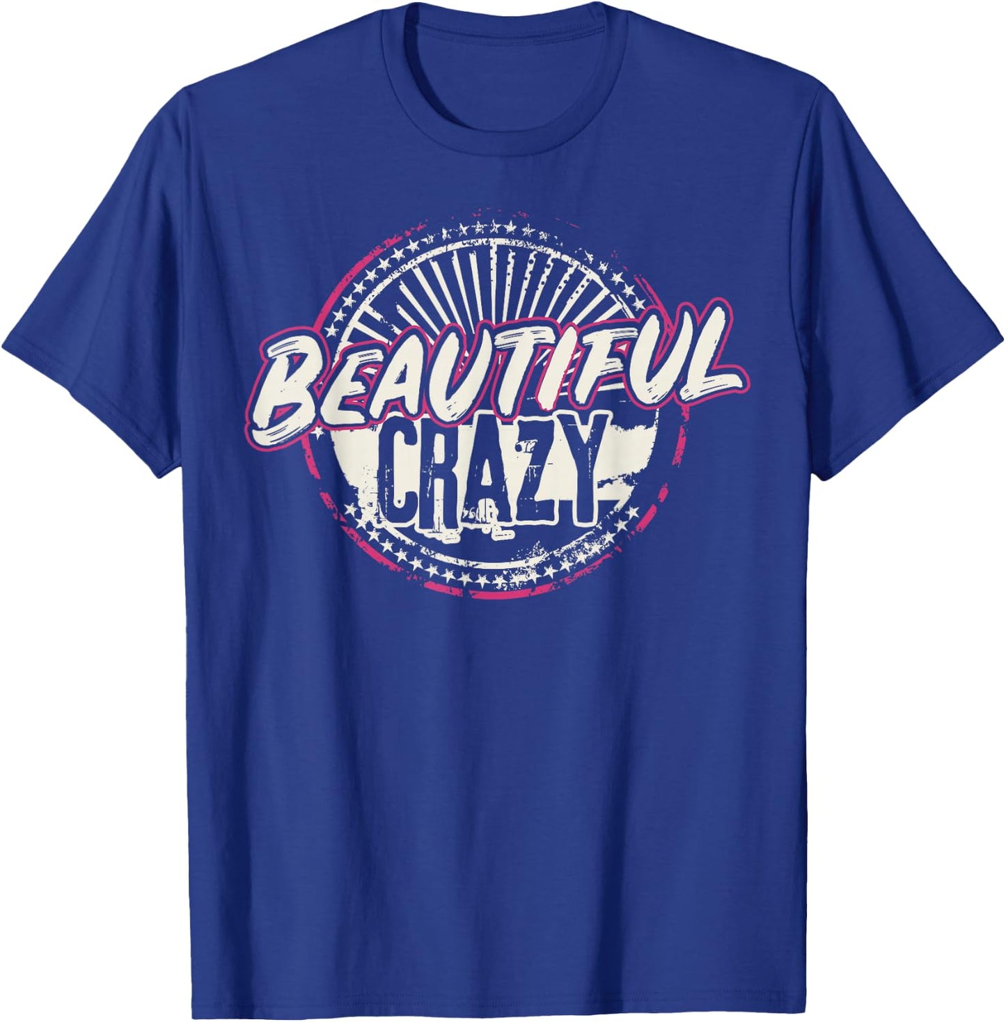 Crazy Women Beautiful Country Music Girl Design Idea Small T-Shirt - T-Shirt | Royal