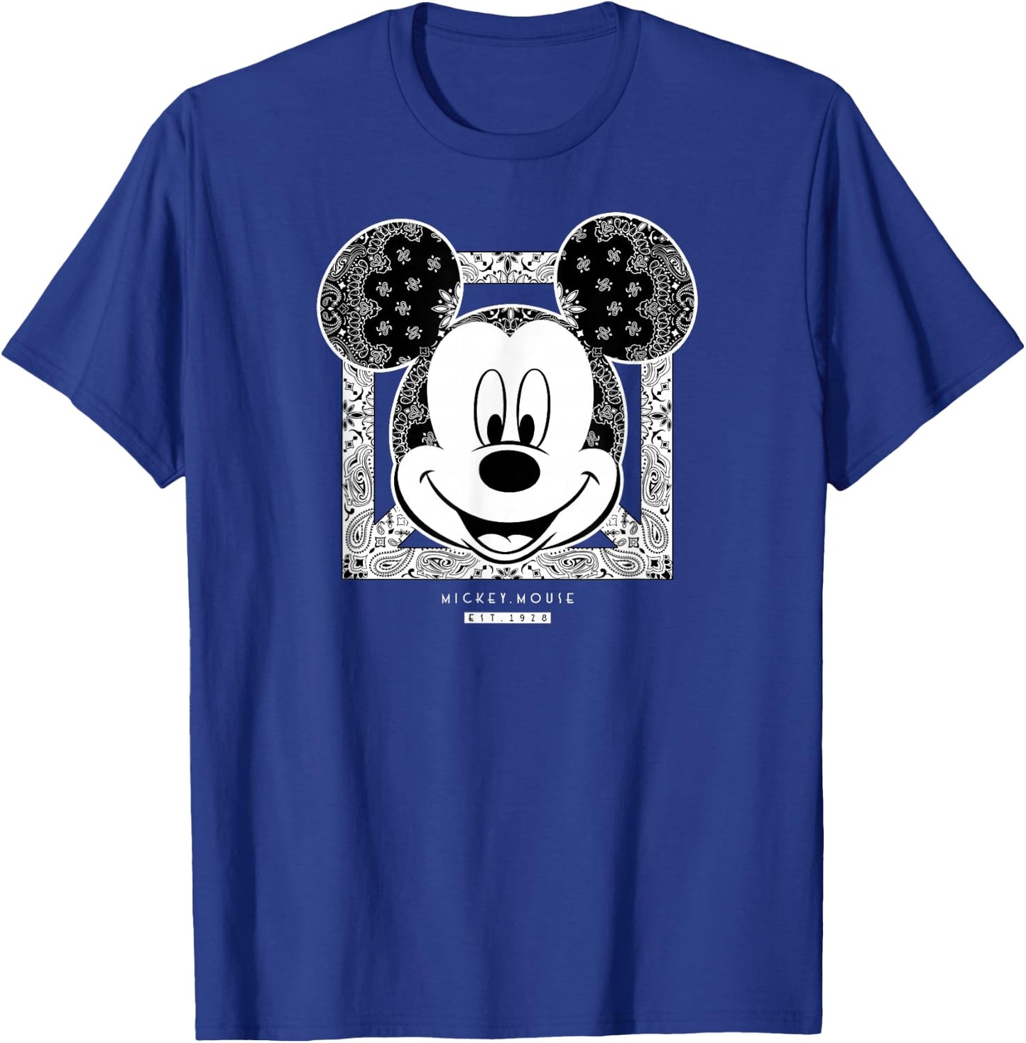 Disney Mickey Mouse Bandana Small T-Shirt - T-Shirt | Royal
