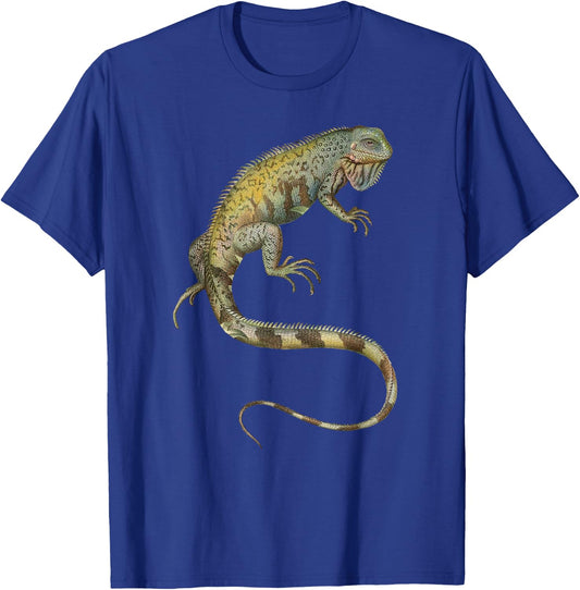 Iguana Tropical Lizard T-Shirt - T-Shirt | Royal