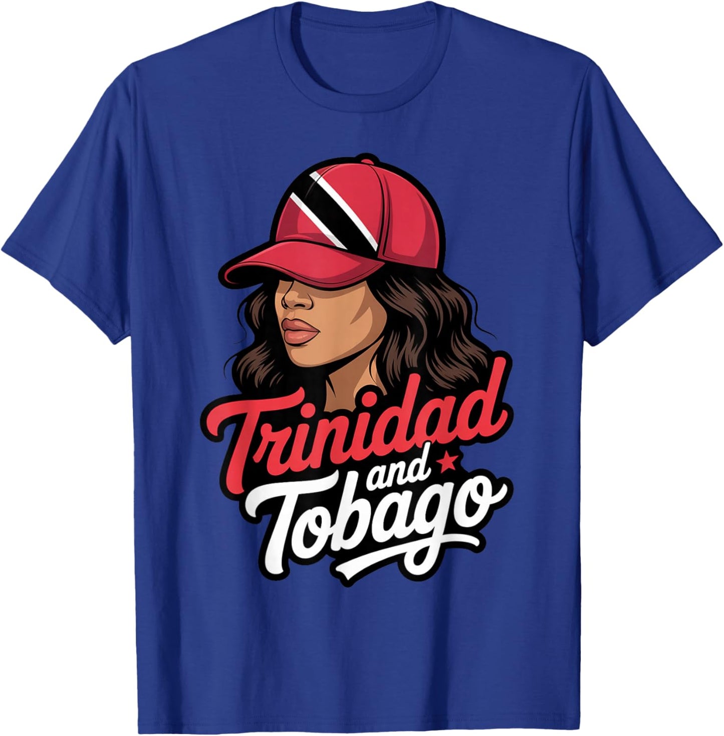 Women Trinidad and Tobago Flag Roots Girl Trinidadian T-Shirt - T-Shirt | Royal