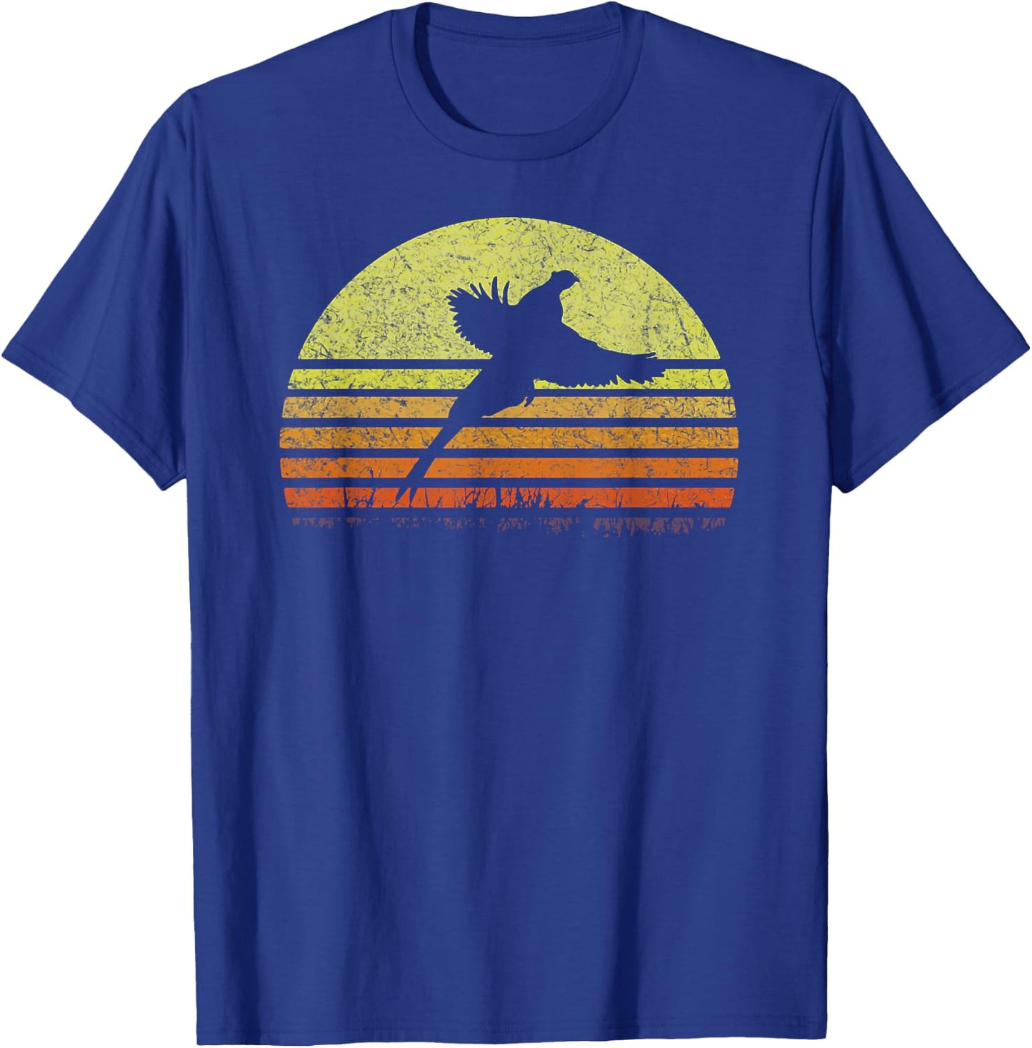 Pheasant Hunting South Dakota Upland Bird Game Hunter Retro T-Shirt - T-Shirt | Royal