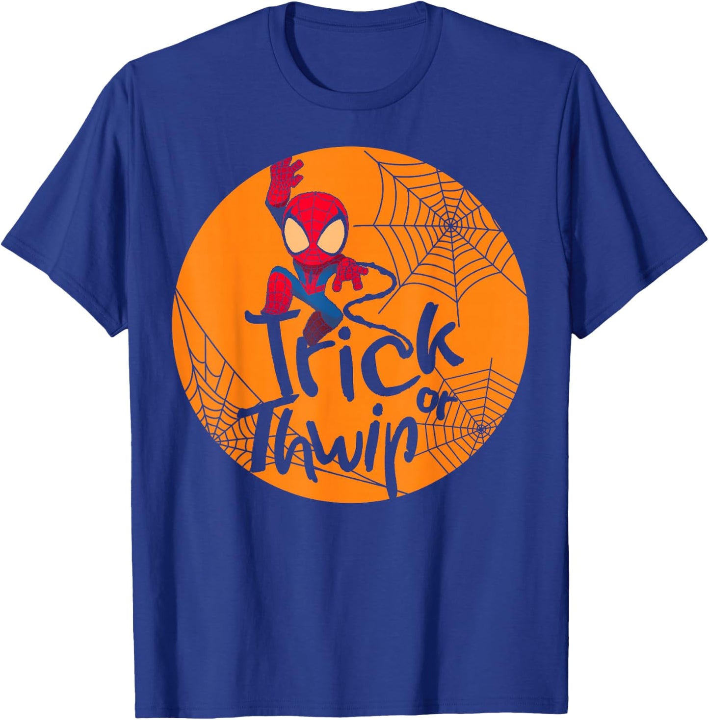Marvel Spider-Man Trick Or Thwip Halloween T-Shirt - T-Shirt | Royal