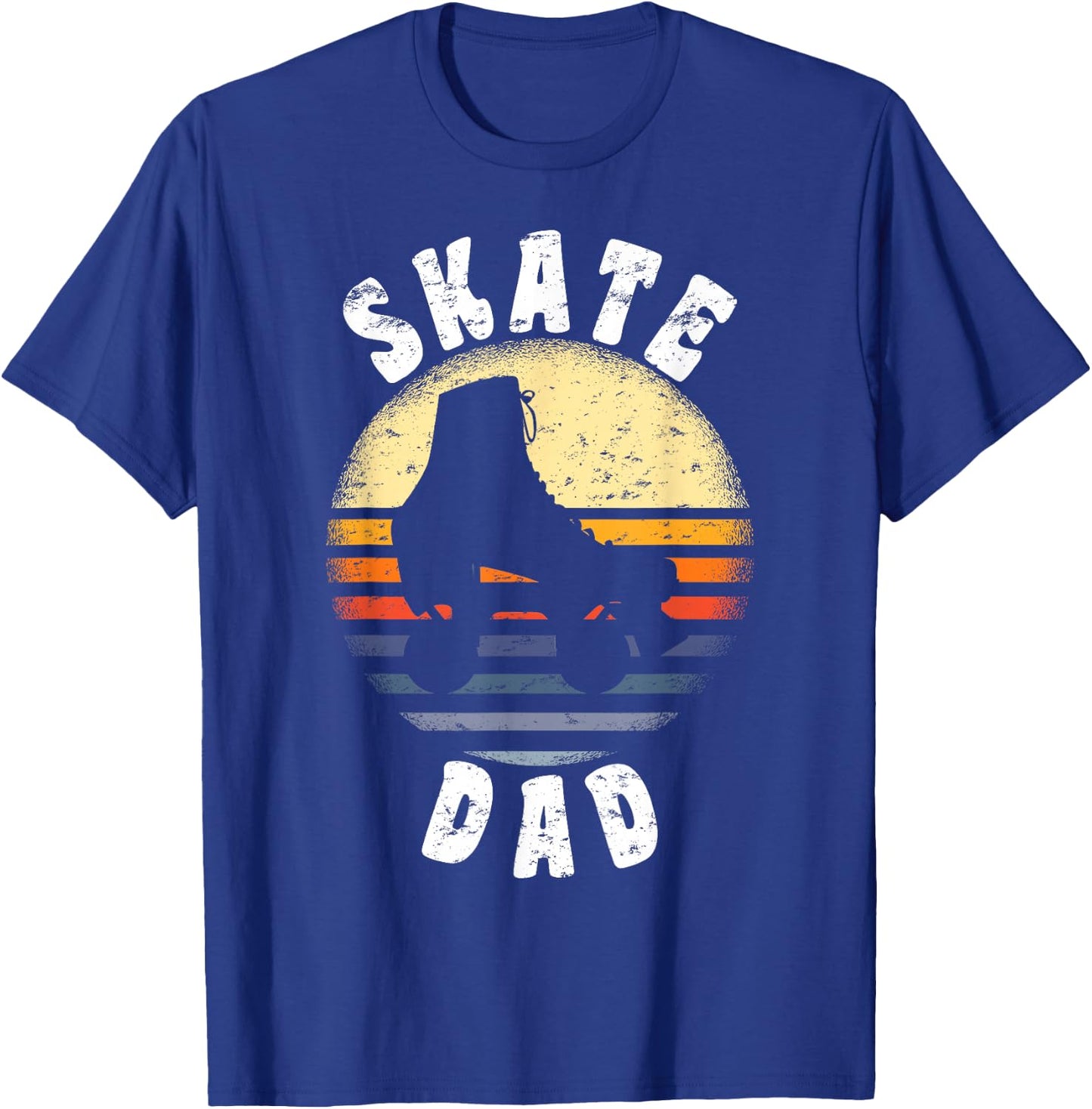 Roller Skate Dad Shirt Vintage Rollerskate Father Gift T-Shirt - T-Shirt | Royal