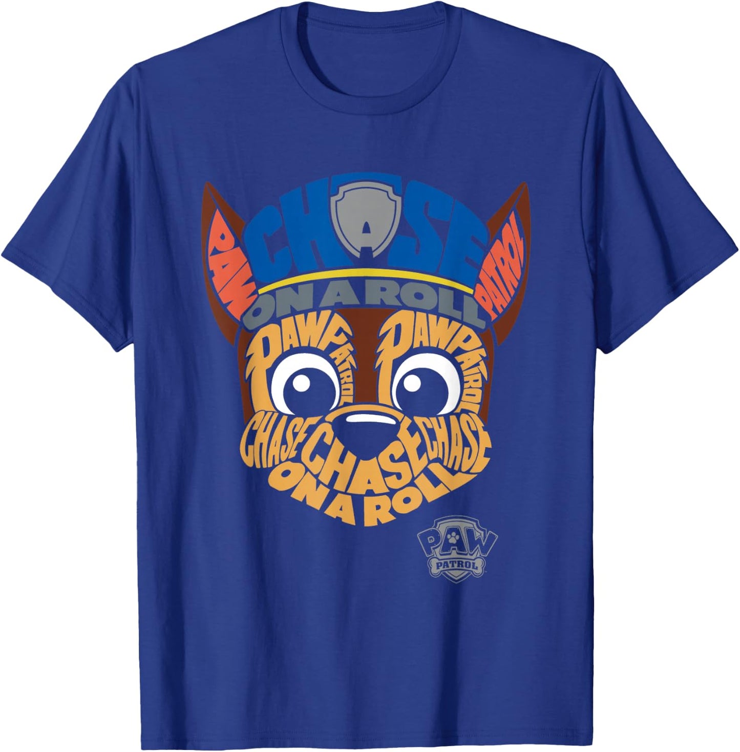 PAW Patrol Chase Face T-Shirt - T-Shirt | Royal